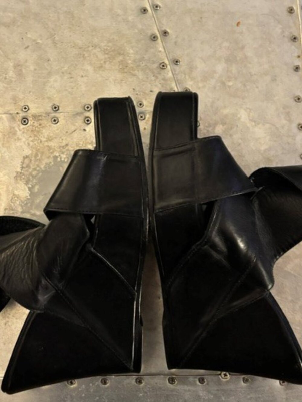 ANN DEMEULEMEESTER PLATFORM SANDALS